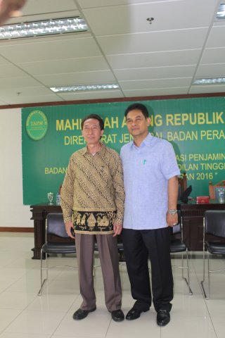 Pelatihan Tim APM Badilum dan PT Seluruh Indonesia 24-26 Februari 2016